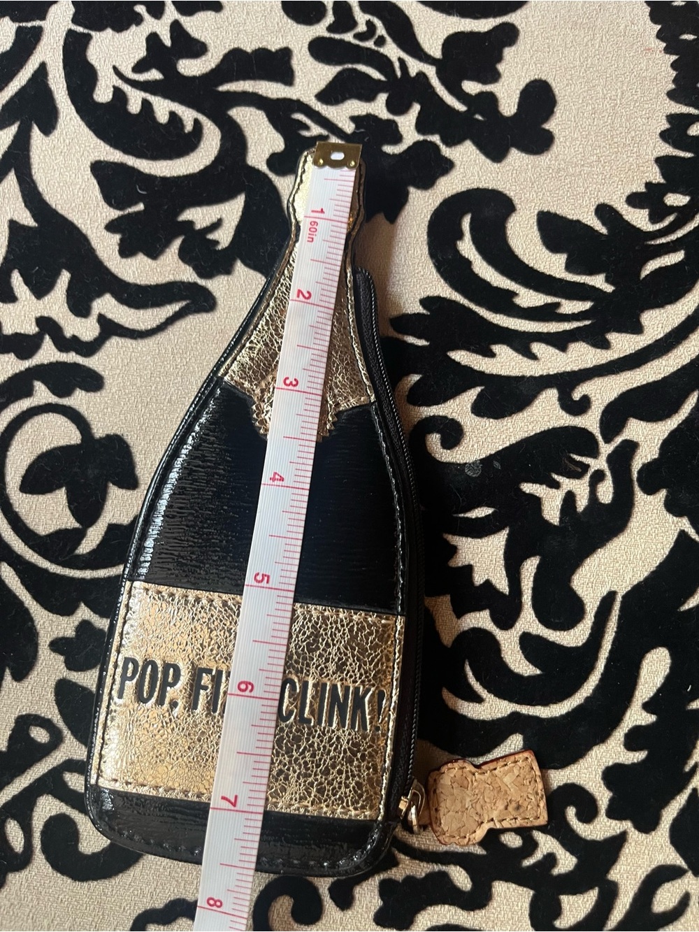 GUC! Kate Spade Leather Champagne Bottle Coin/Trinket Purse - Picture 3 of 7